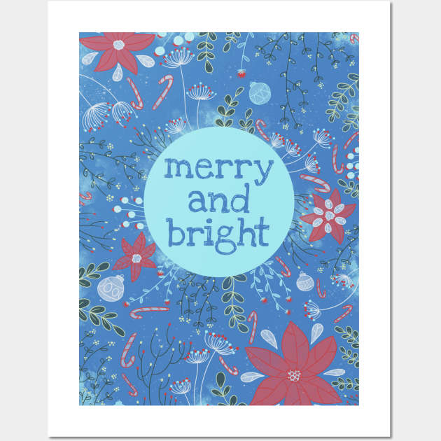 Merry and Bright Wall Art by Dogwoodfinch